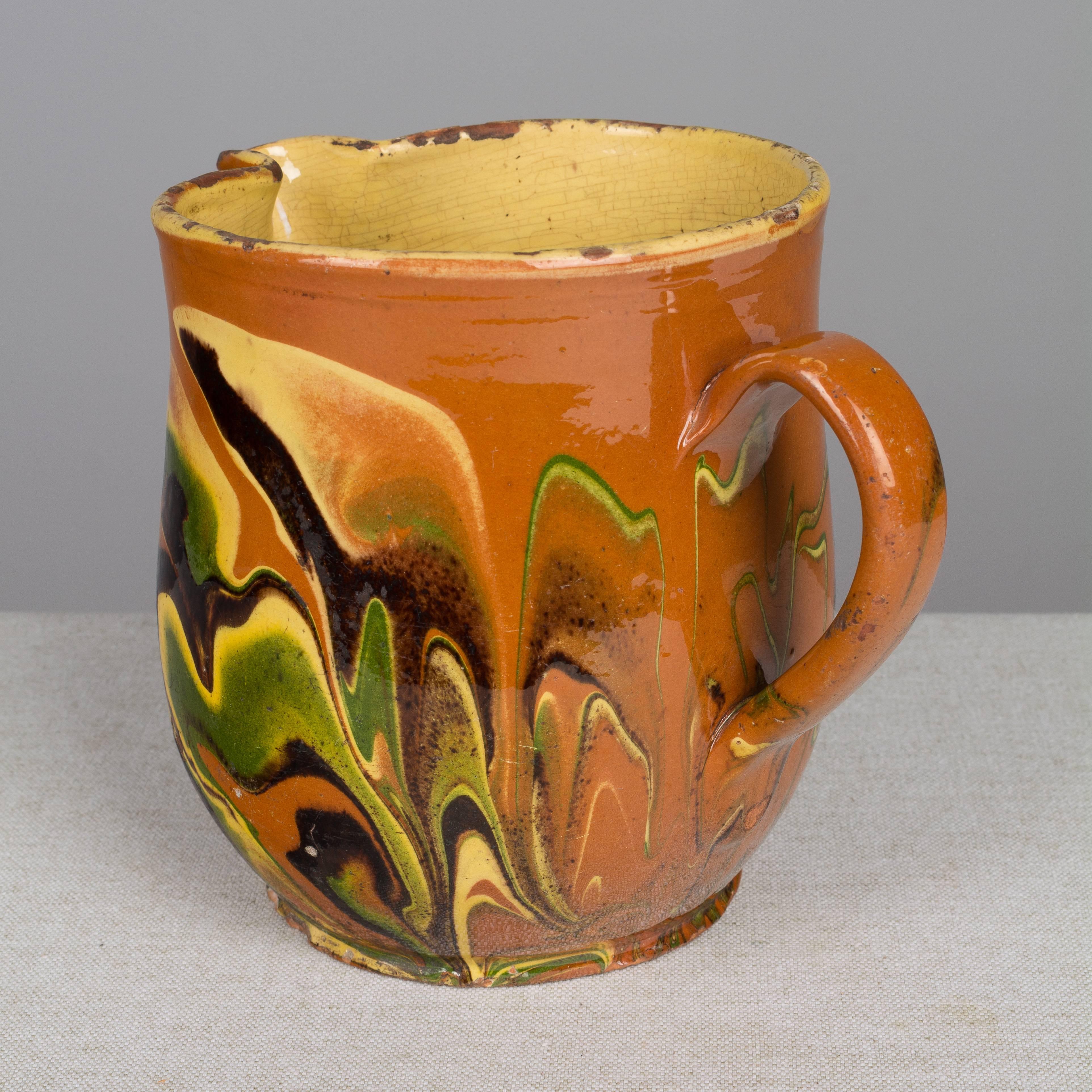 19th Century French Jaspe Pitcher In Good Condition In Winter Park, FL