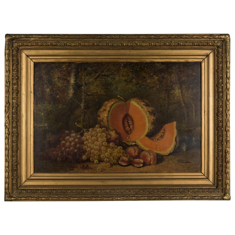 19th Century French Large Still Life Painting For Sale