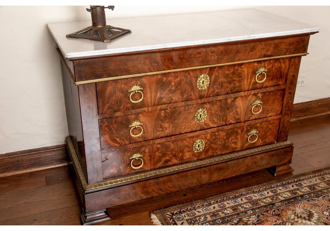 19th Century French Louis Philipe Chest of Drawers with Marble Top 2