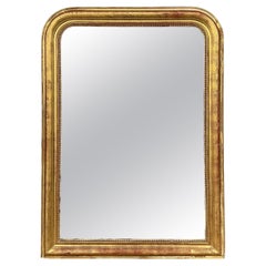 19th-C. French Louis Philippe Carved Giltwood Mirror