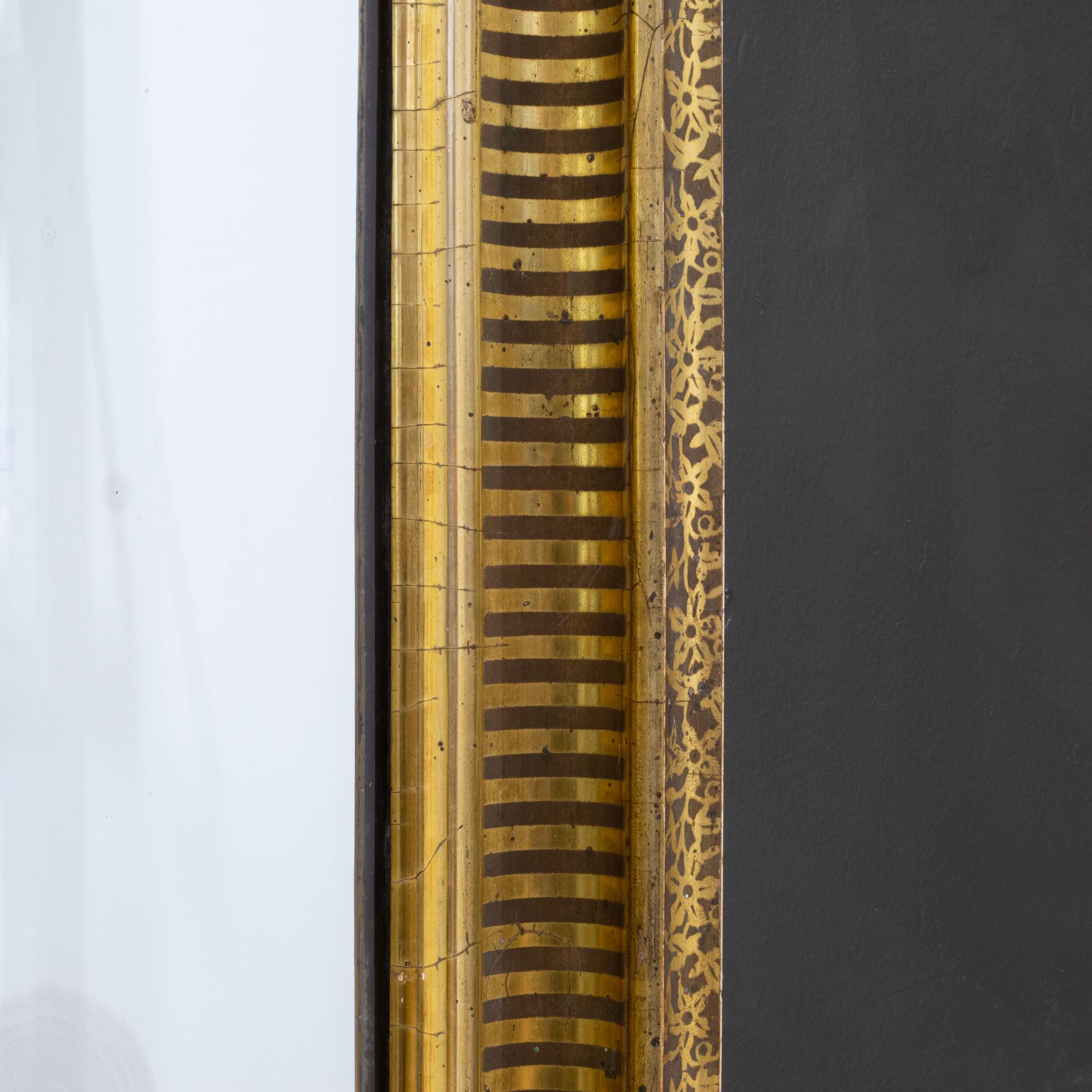 19th c. French Louis Philippe Gold Gilt Mirror c.1860-1890 For Sale 1