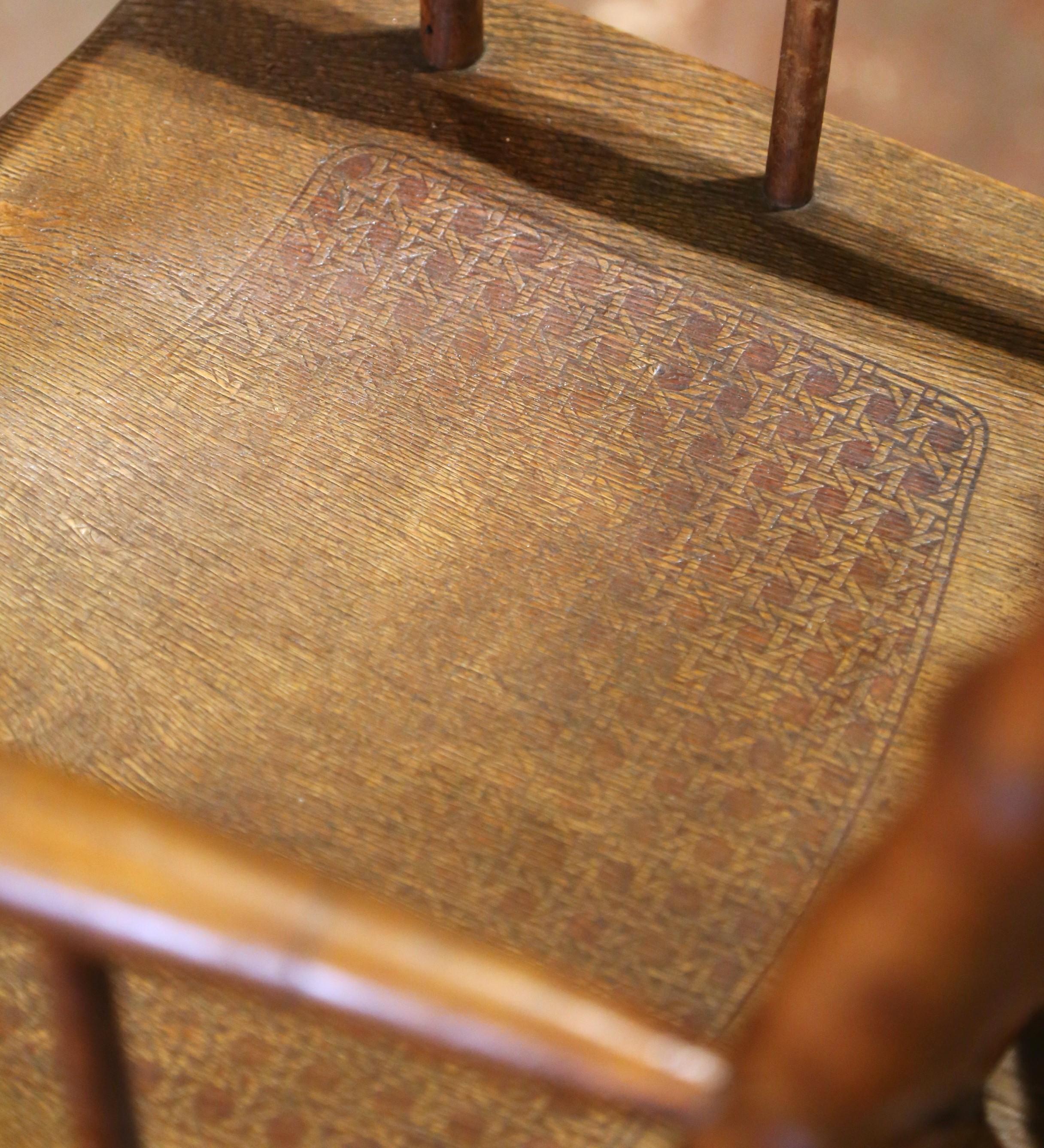 19th C. French Louis Philippe Metamorphic Walnut High Chair Into Rolling Pram For Sale 8