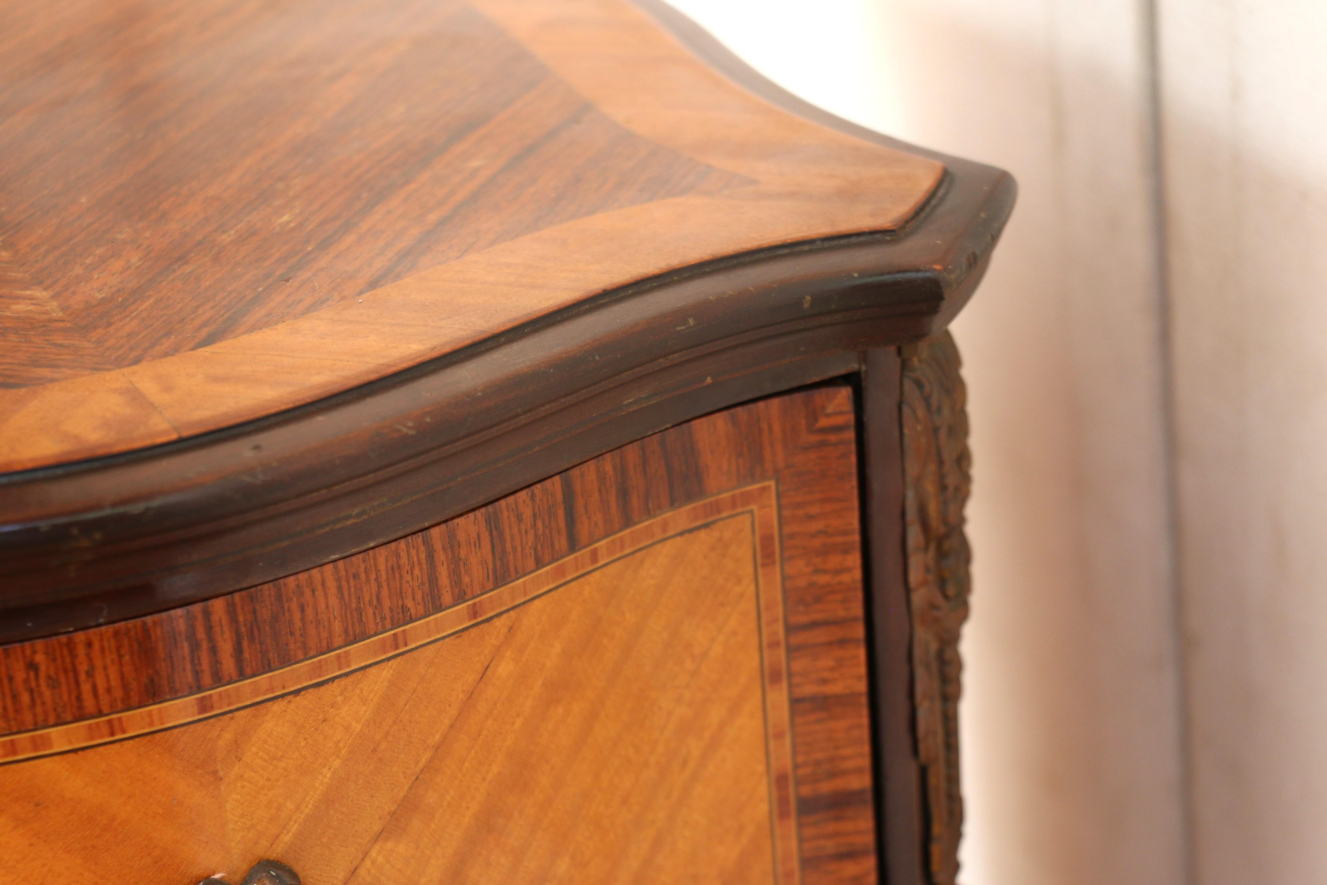 19th C. French Louis XV Inlaid Lingerie Chest/Semainier For Sale 9