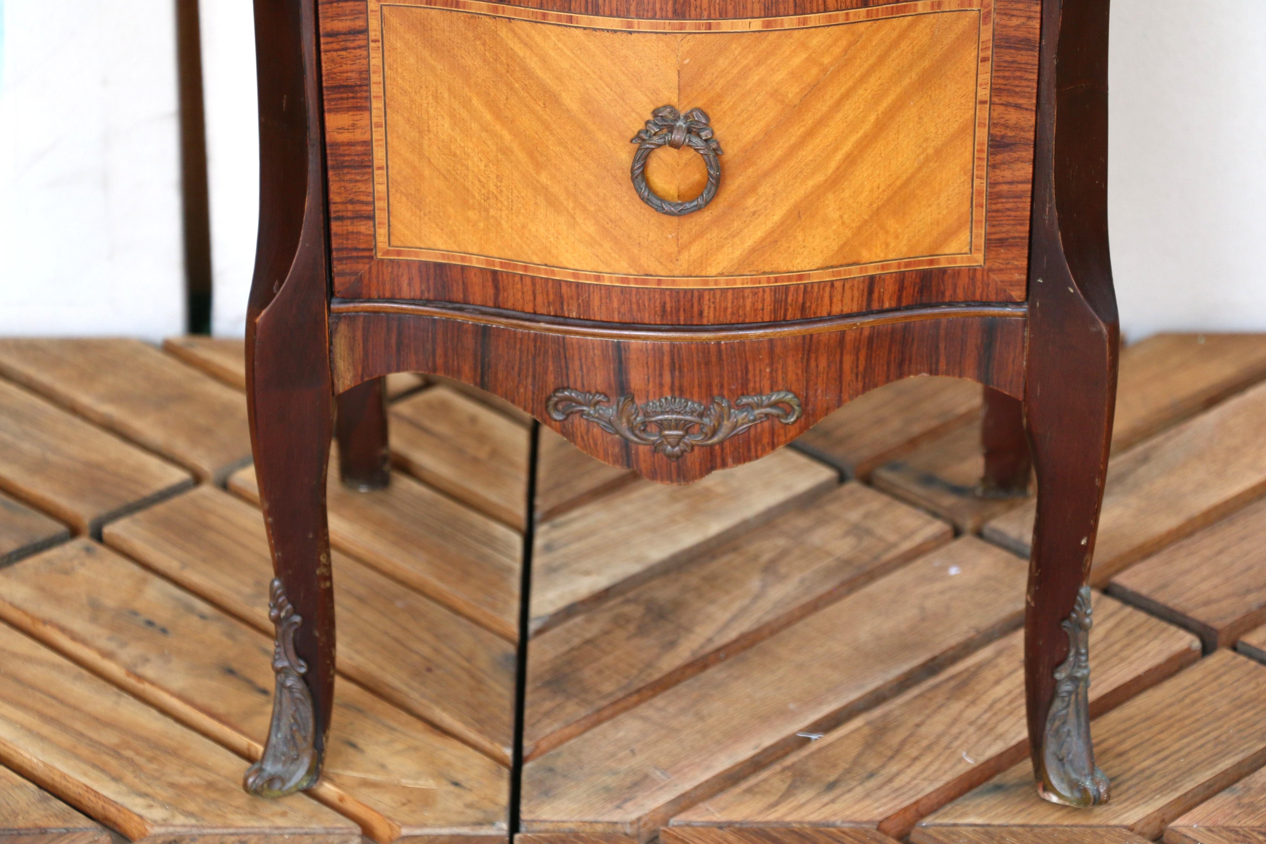 19th C. French Louis XV Inlaid Lingerie Chest/Semainier For Sale 13