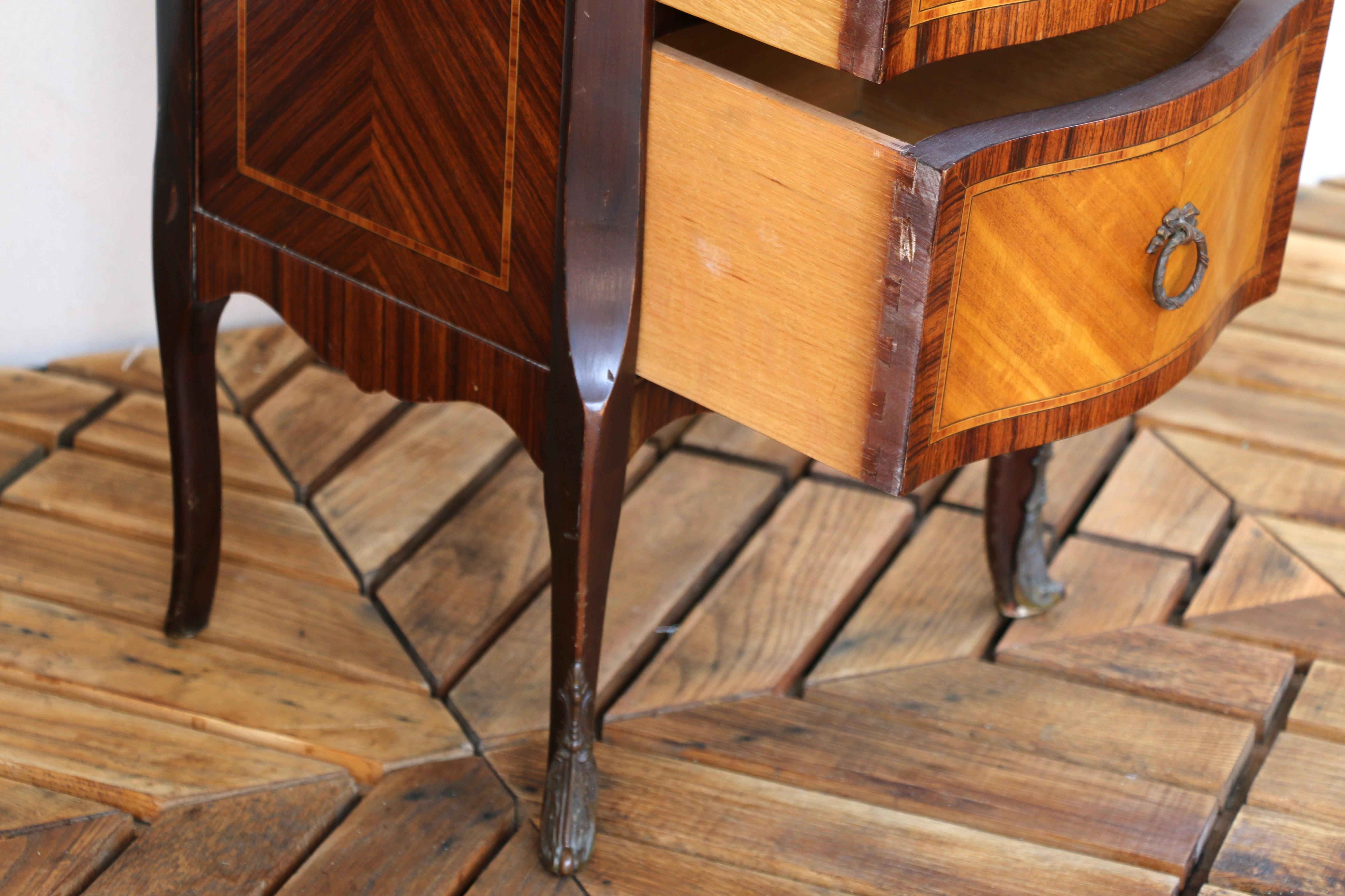 19th Century 19th C. French Louis XV Inlaid Lingerie Chest/Semainier For Sale