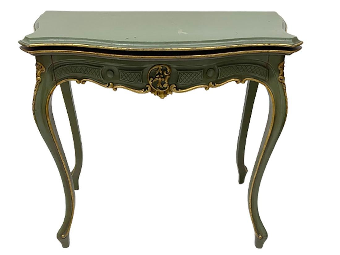 19th Century 19th C French Louis XV Style Card or Game Table, Ca 1860 For Sale