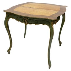 19th C French Louis XV Style Card or Game Table, Ca 1860