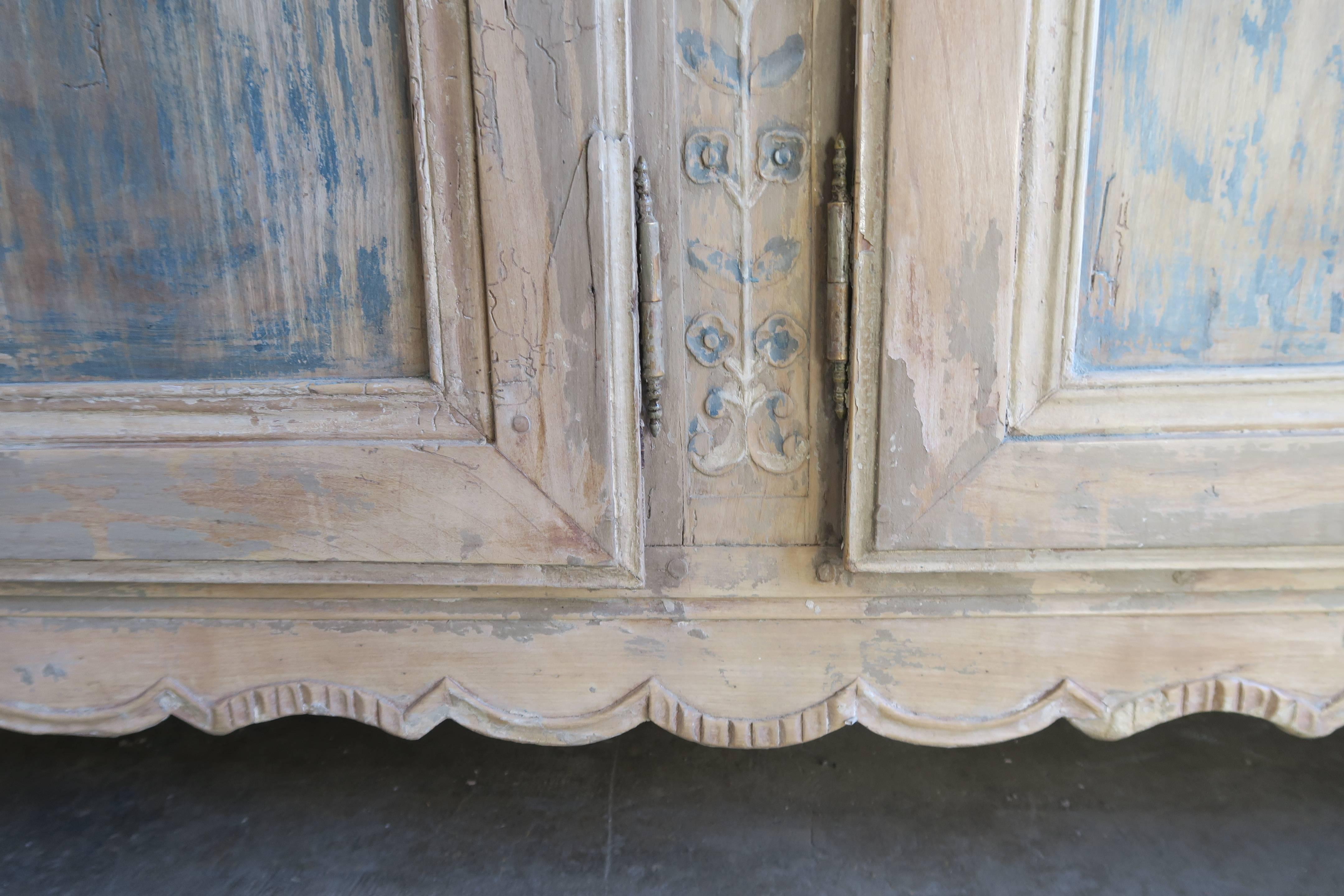 19th Century French Louis XV Style Painted Buffet 4