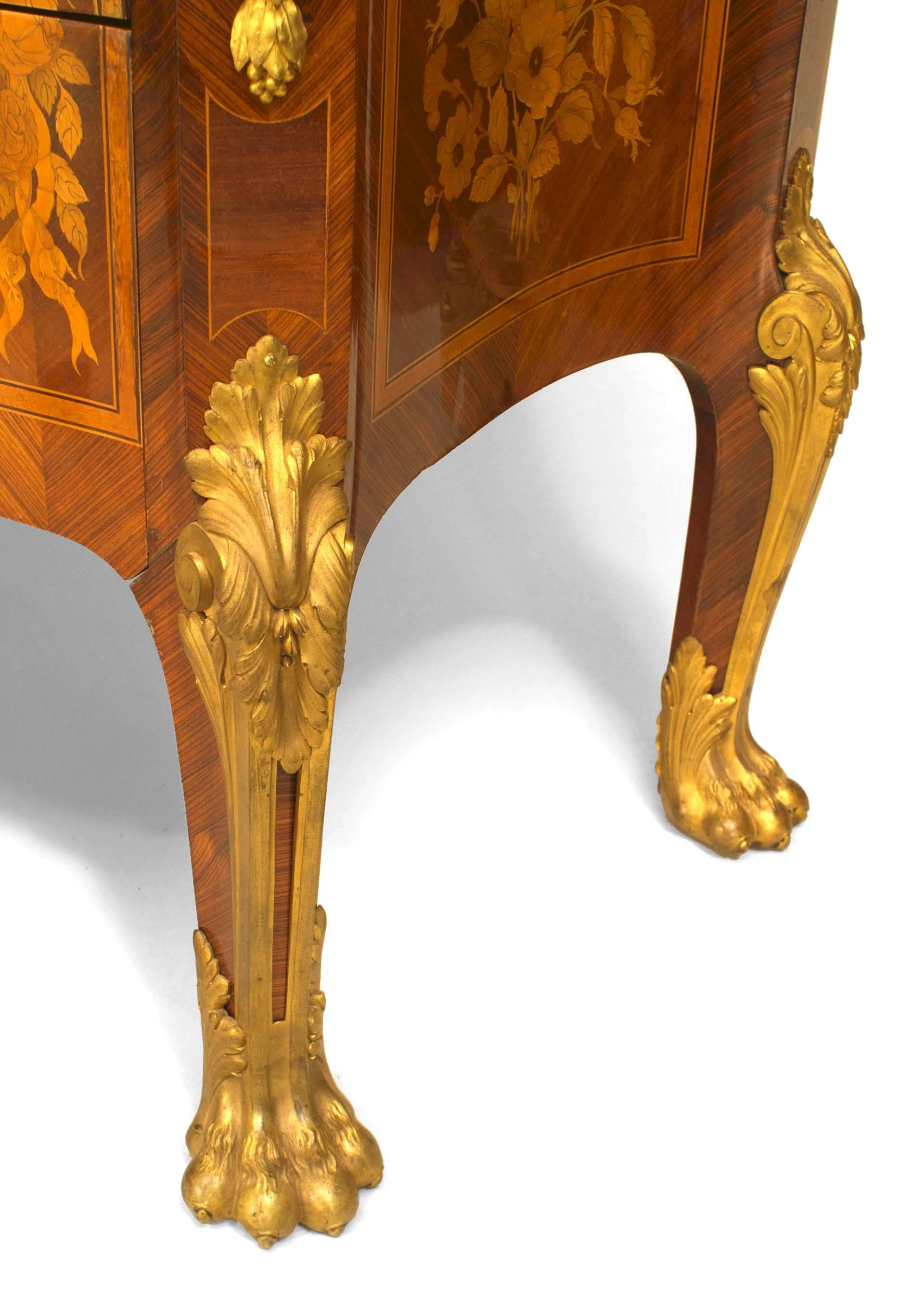 Late 19th Century French Louis XV Style Transitional Style Commode with Marble Top For Sale