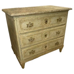 19e s. Commode française peinte de style Louis XVI