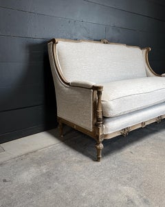 19th c. French Louis XVI Style Bergere Sofa