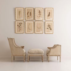 19e s. Duchesse française de style Louis XVI en peinture d'origine