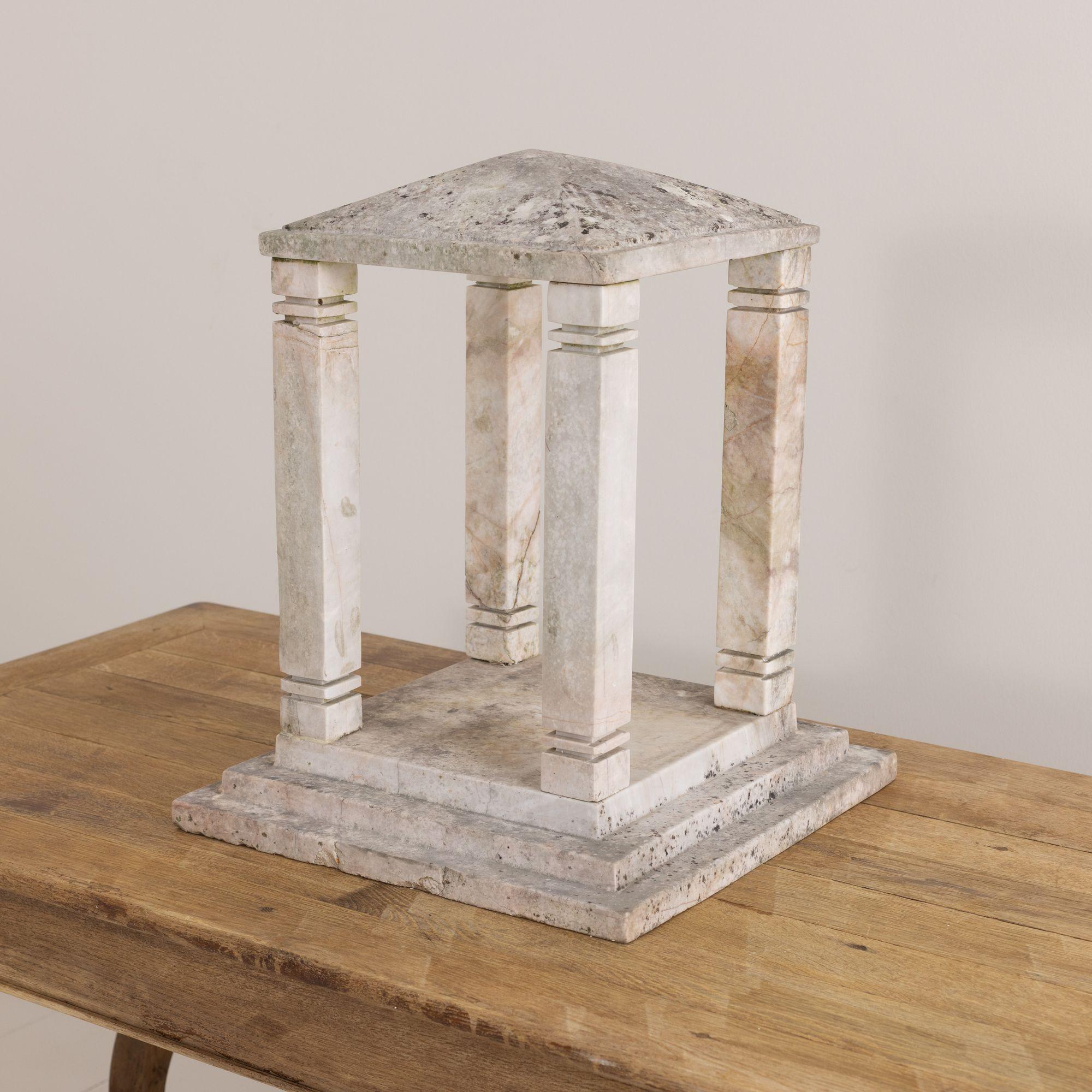 A unique marble bird house with a beautiful, naturally weathered patina from a country house in France. This piece is highly decorative with a unique sculptural quality


We offer expedited, fully-insured, custom packaged / crated, global shipping,