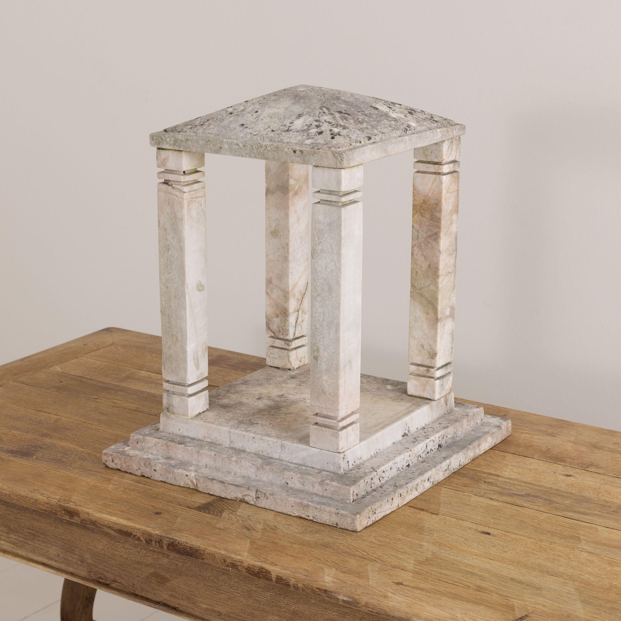 19th Centiury French Marble Bird House For Sale 5