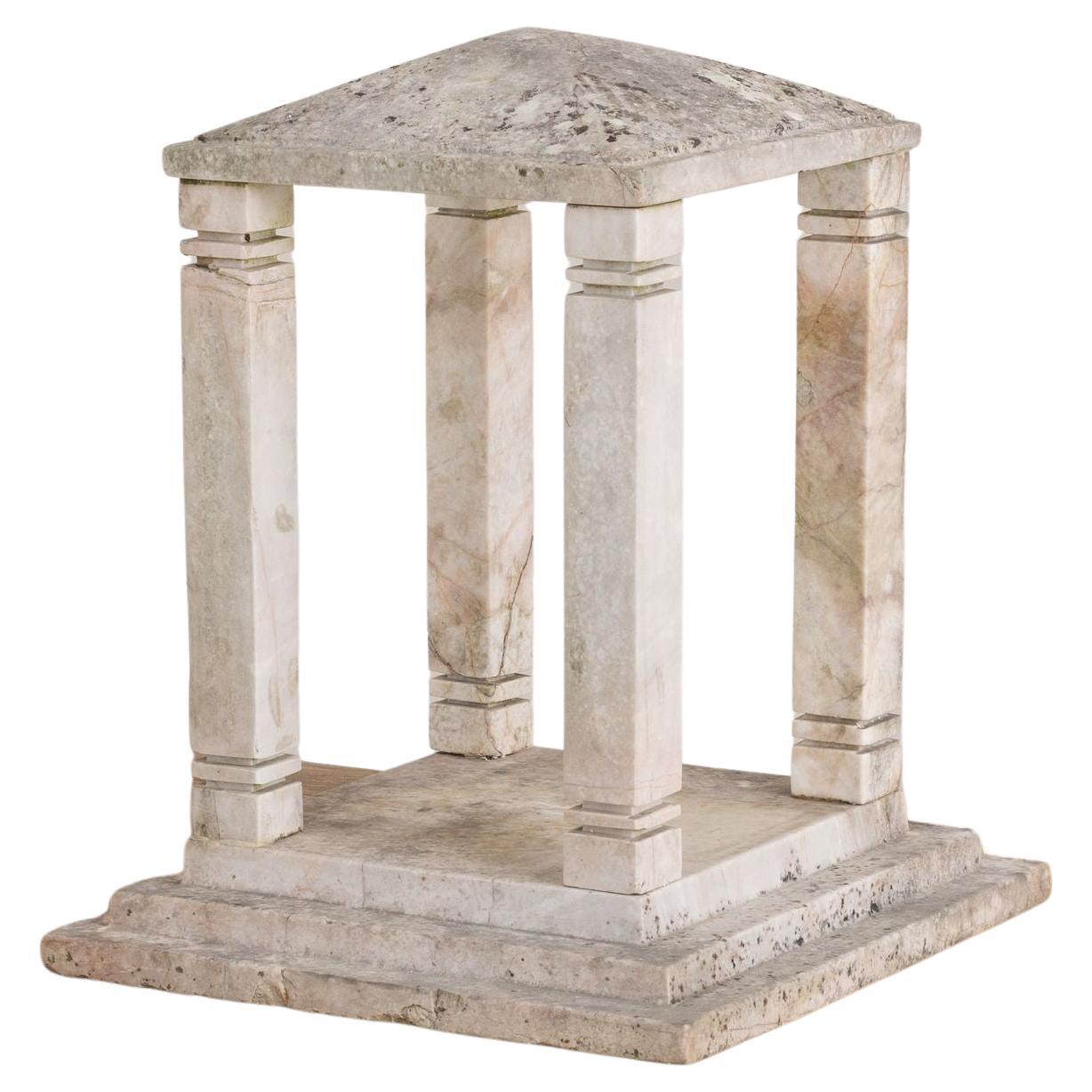 19th Centiury French Marble Bird House For Sale