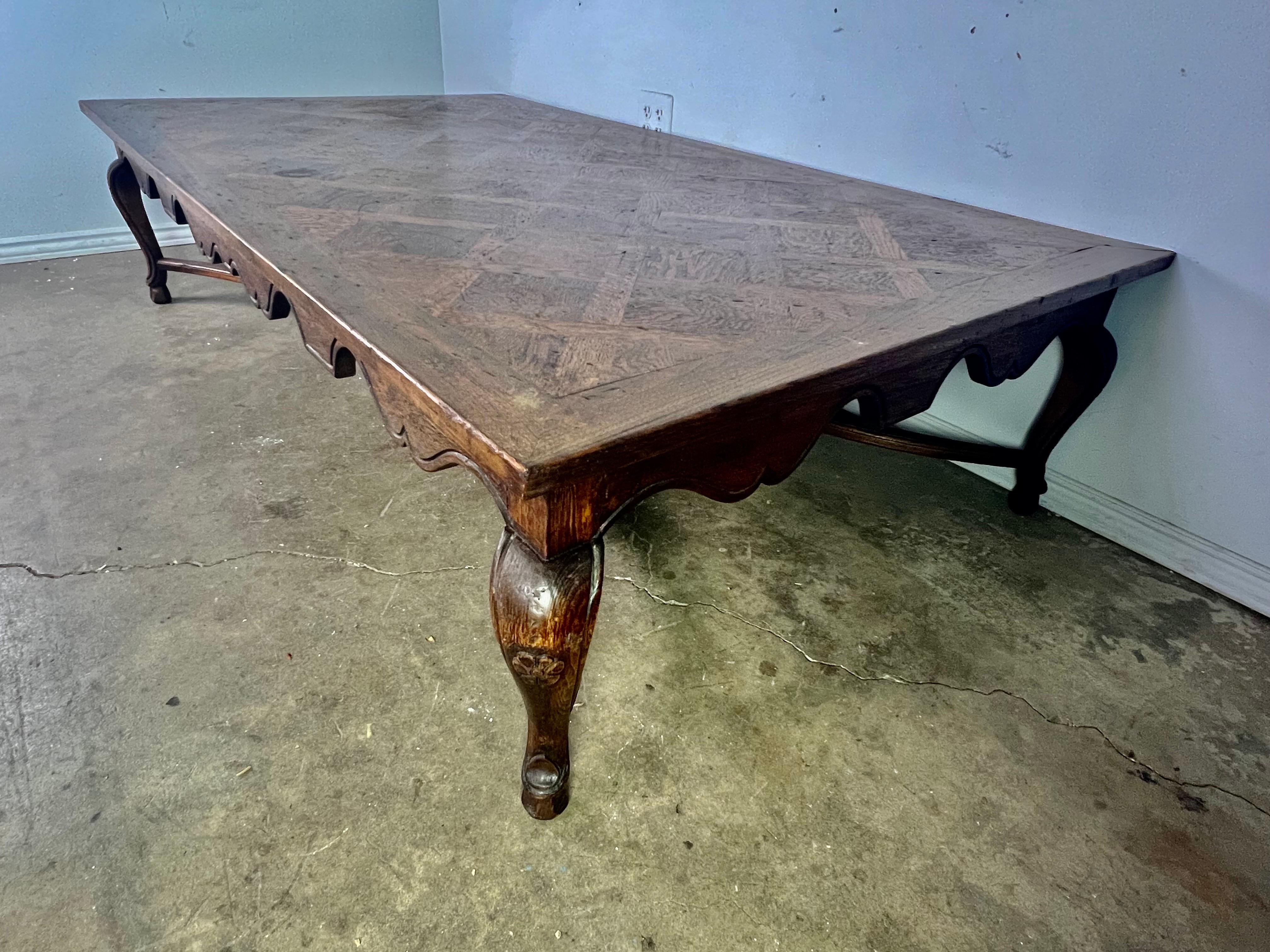 19th C. French Marquetry Coffee Table  5