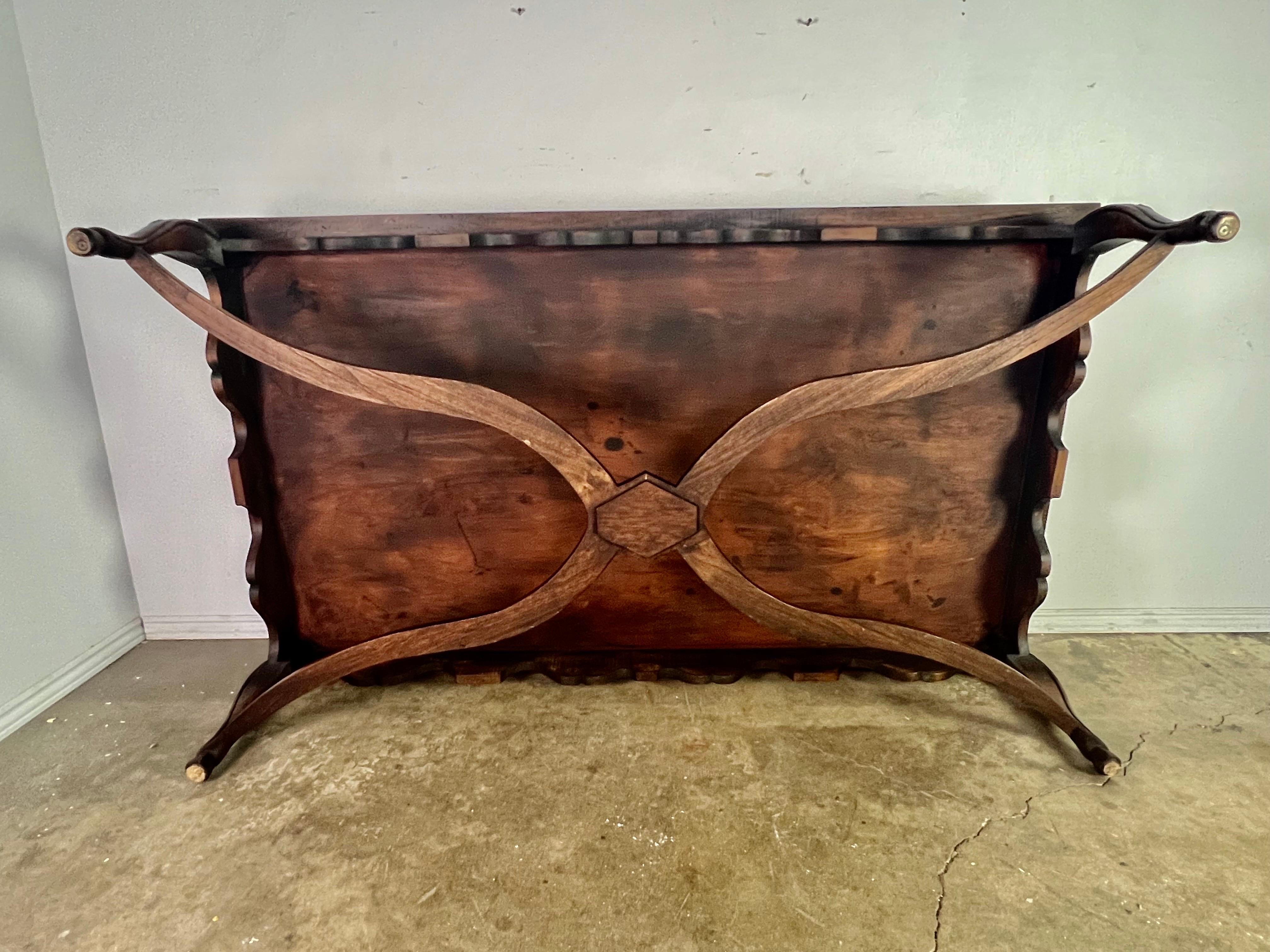 19th C. French Marquetry Coffee Table  7