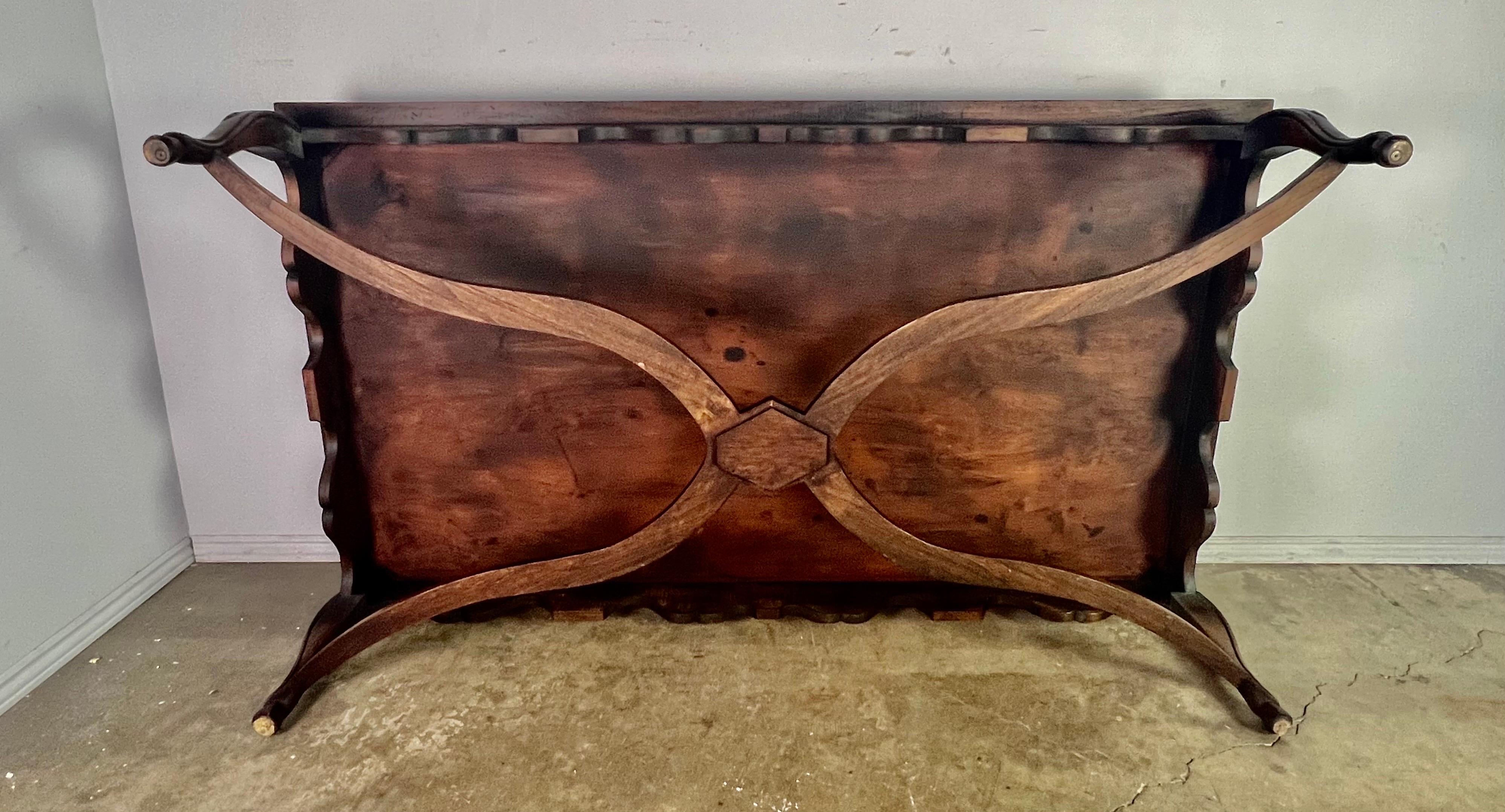 19th C. French Marquetry Coffee Table  8