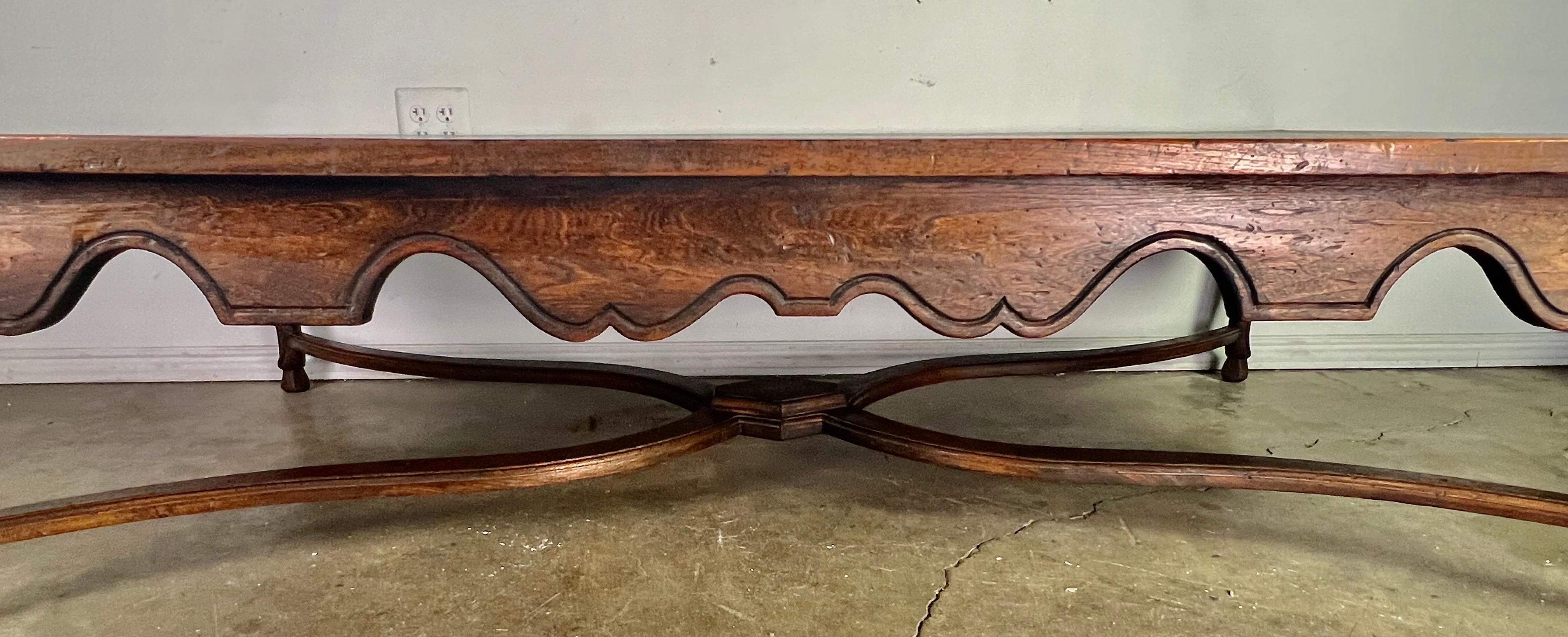 Elm 19th C. French Marquetry Coffee Table 