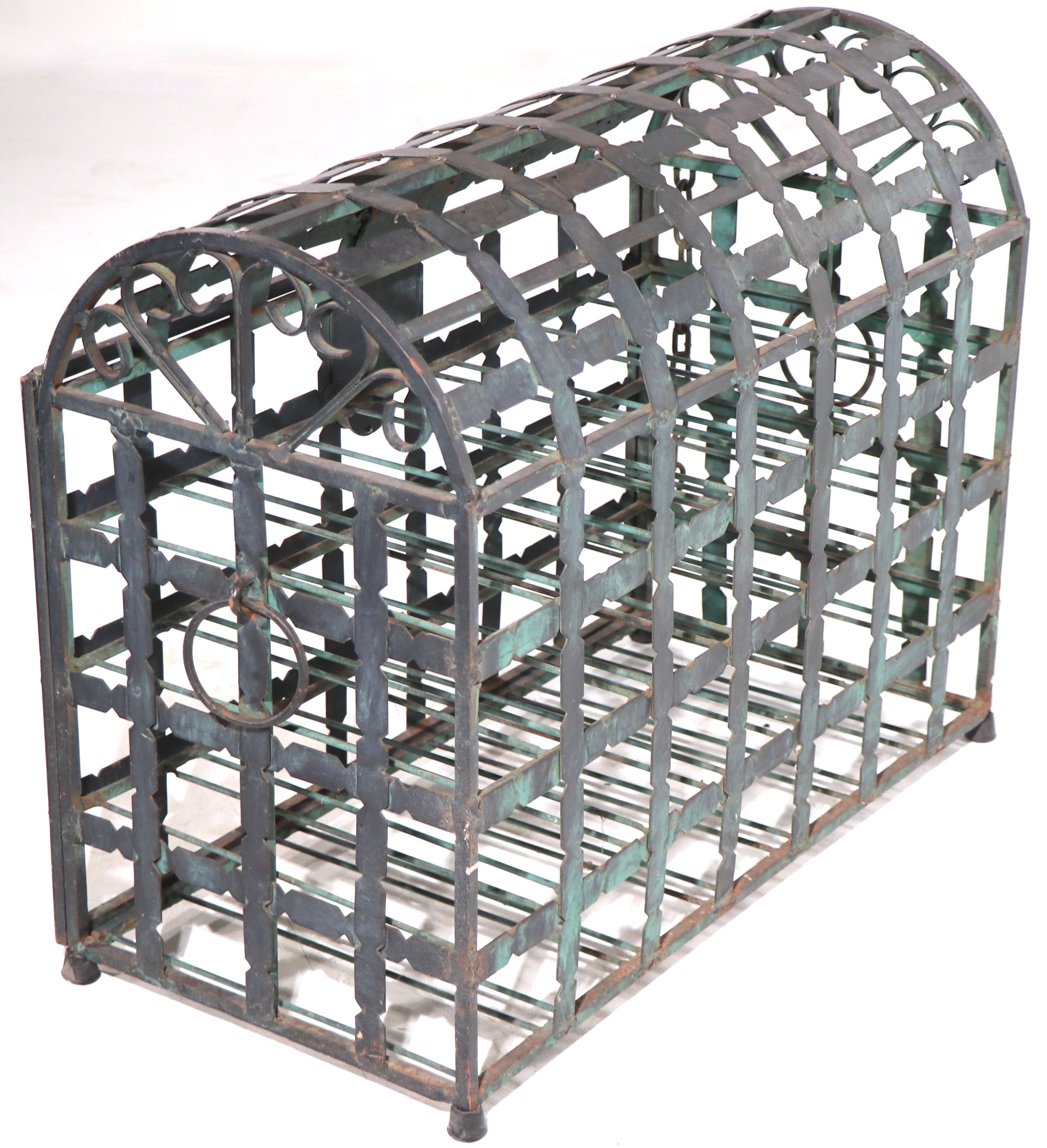 19th C French Metal Wine Chest 6