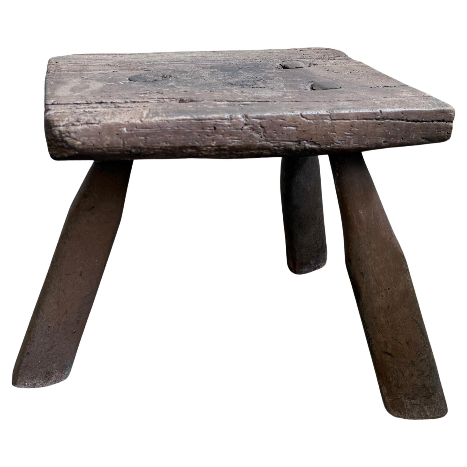 19th C French Milk Stool For Sale