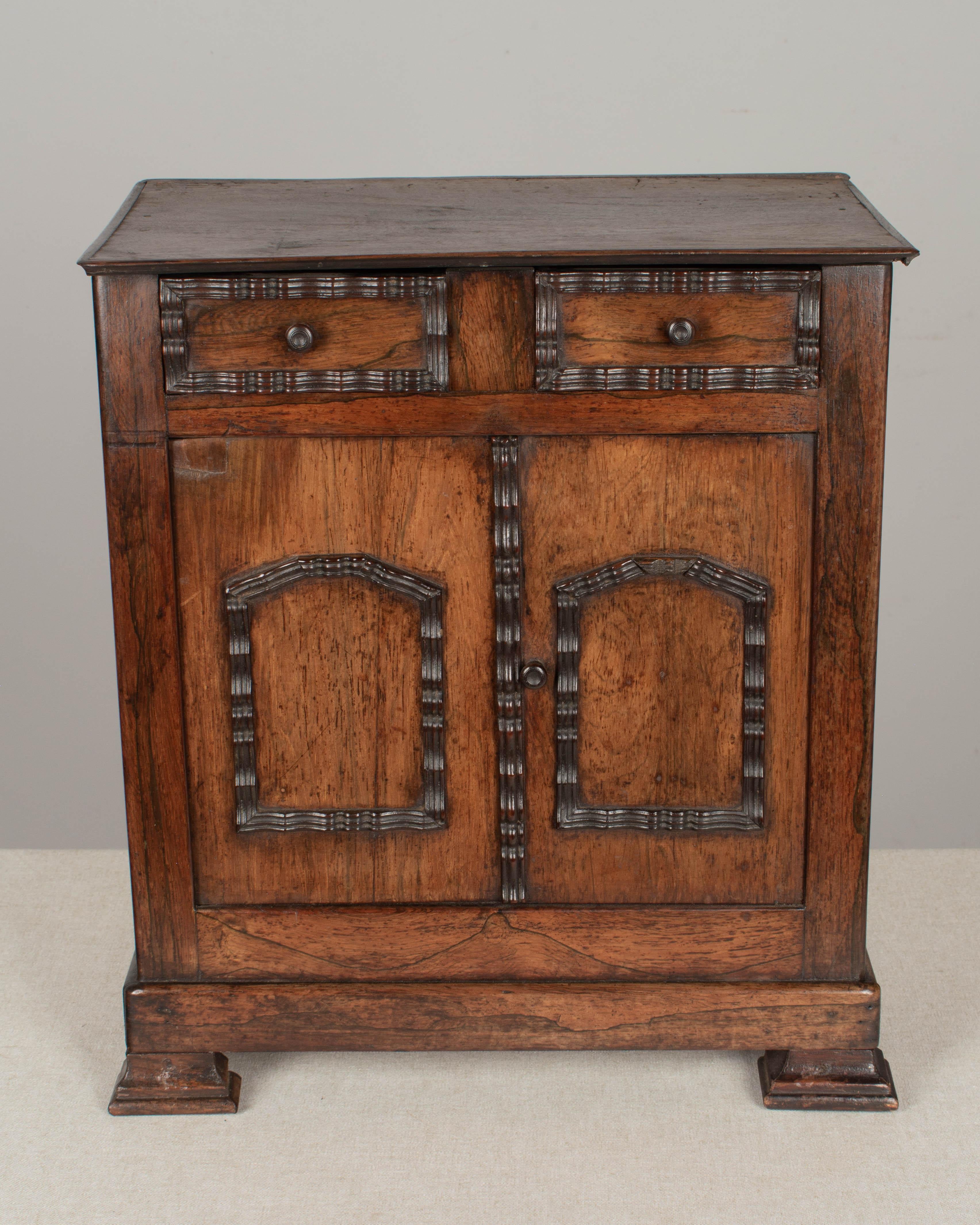 Hand-Crafted 19th C. French Miniature Buffet For Sale