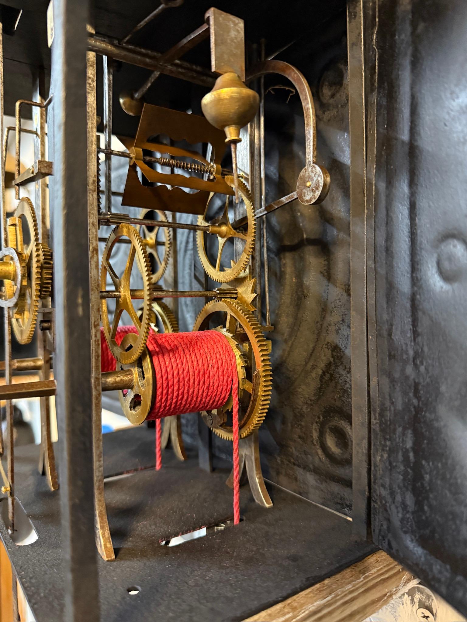 XIX sec. Orologio Morbier francese o Comtoise Mouvement in vendita 6