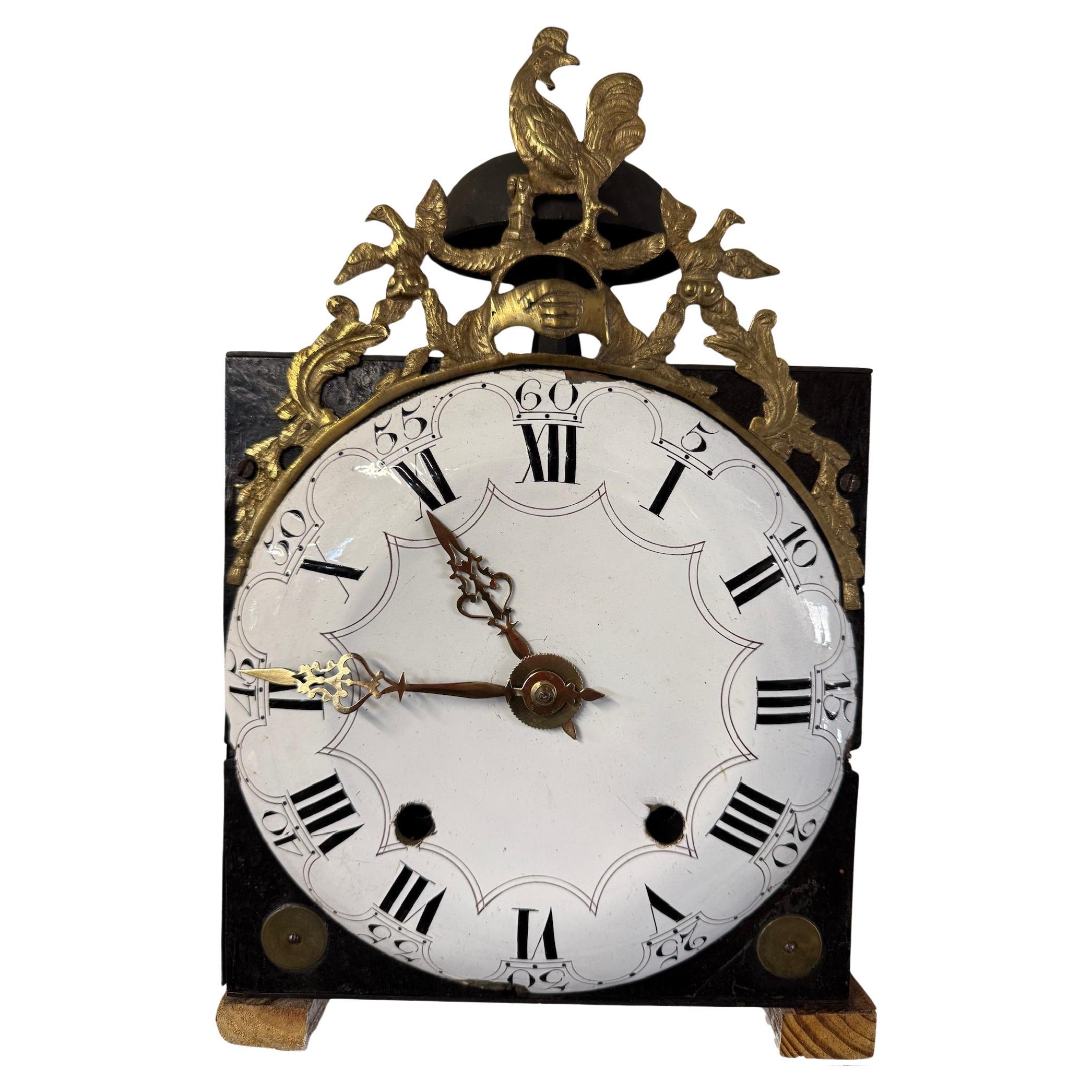 19th c. French Morbier Clock or Tall Case Movement