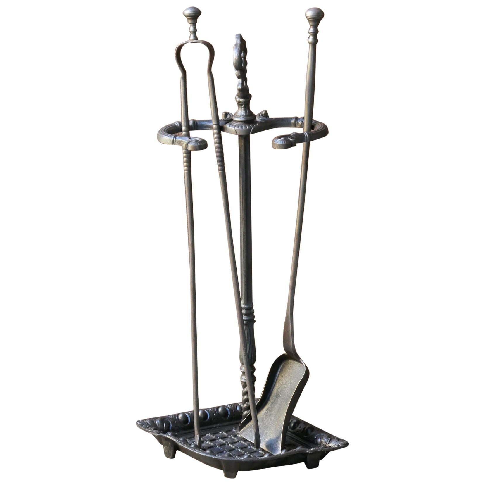 19th C. French Napoleon III Fire Companion Set