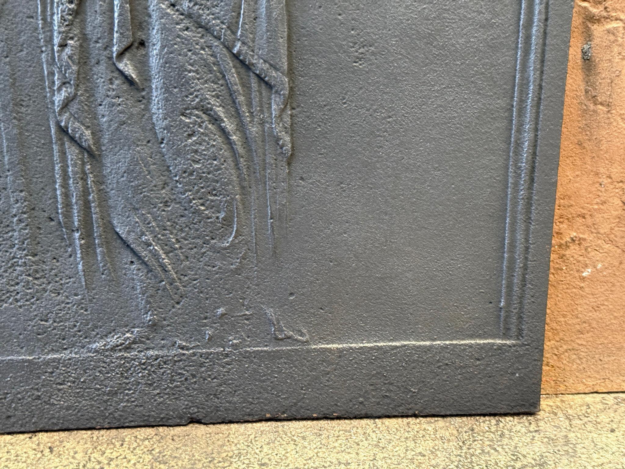 19th C. French Napoleon III Period 'Vestal Virgin' Fireback / Backsplash For Sale 6