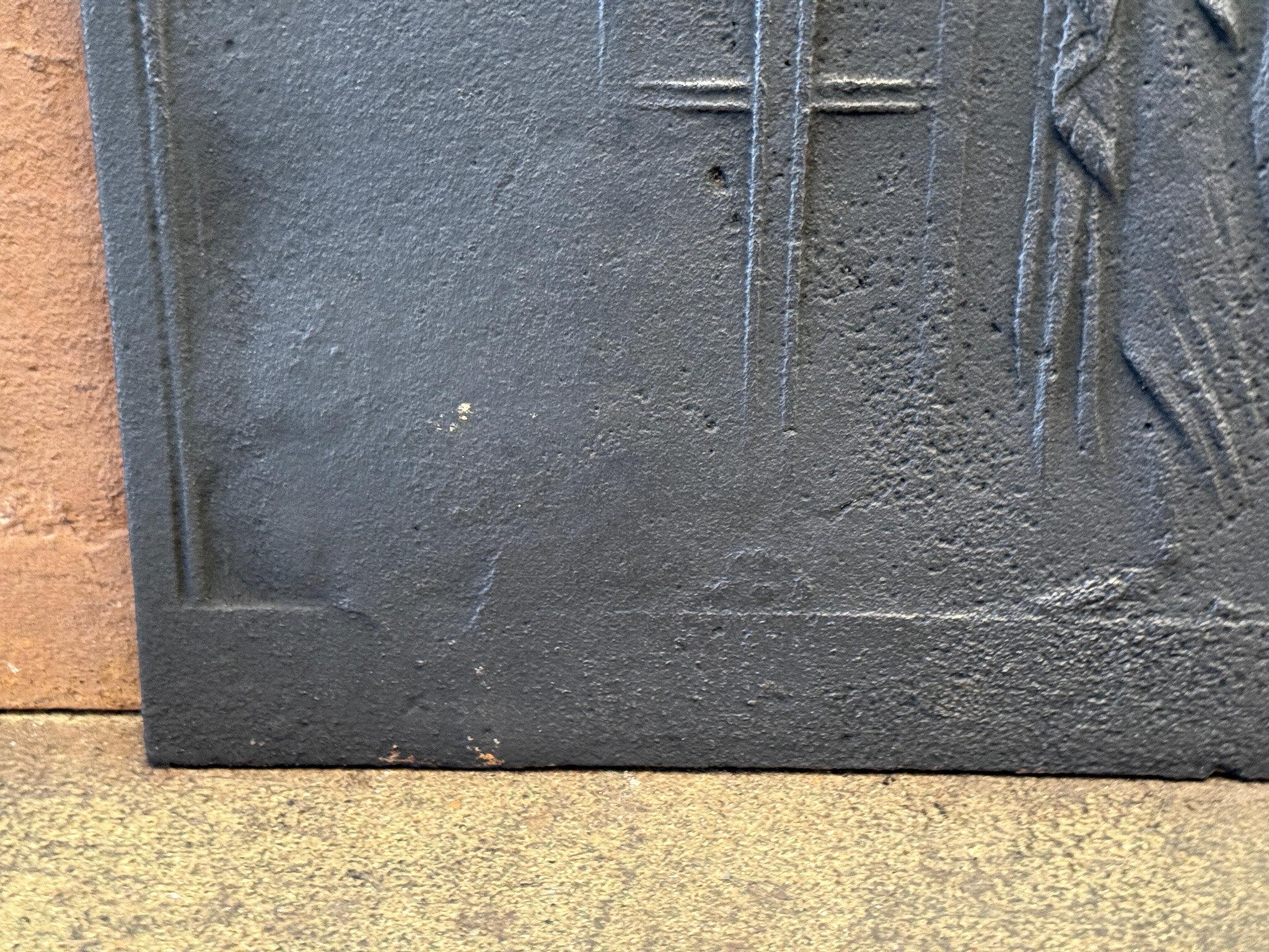 19th C. French Napoleon III Period 'Vestal Virgin' Fireback / Backsplash For Sale 7