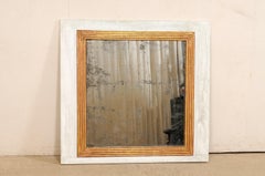 19th C. French Nearly-Square Mirror, 3.5Ft