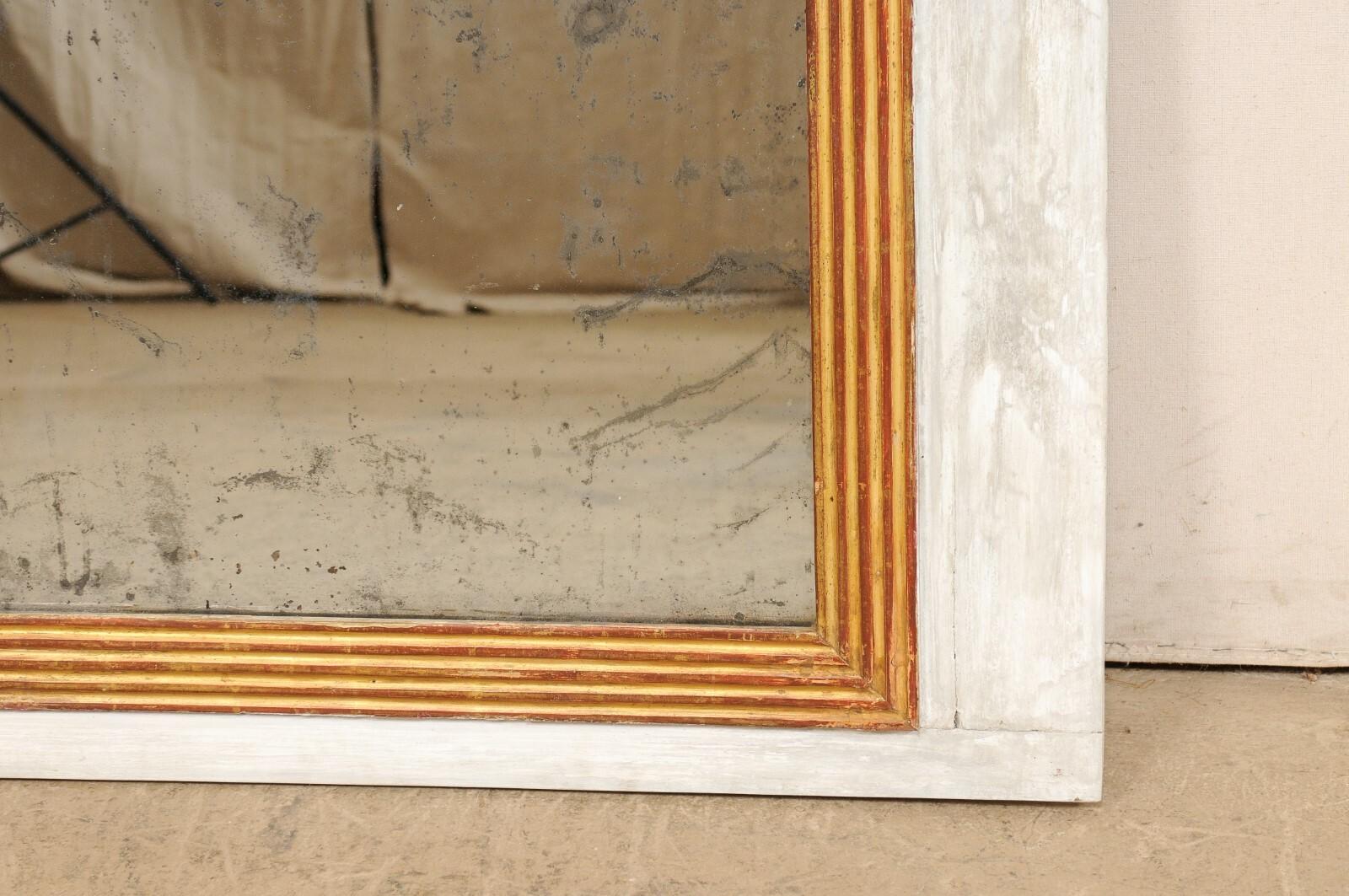 19th C. French Nearly-Square Mirror, 3.5Ft For Sale 2