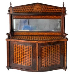 19th-C. French Neo-Classical Style Display Cabinet W/ Marquetry