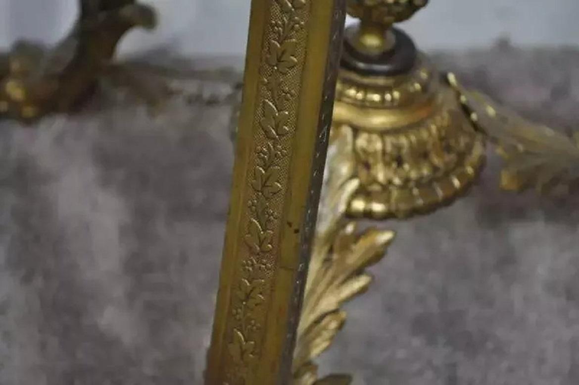 C.C. francese del XIX secolo, Leone Figurato in Bronzo, Piantana Vaso Piedistallo in vendita 2