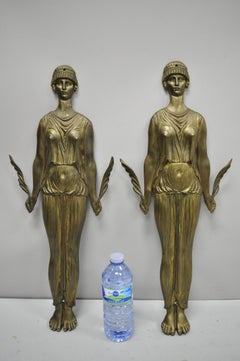 French Neoclassical Cast Bronze Figural Female Ormolu Furniture Mount