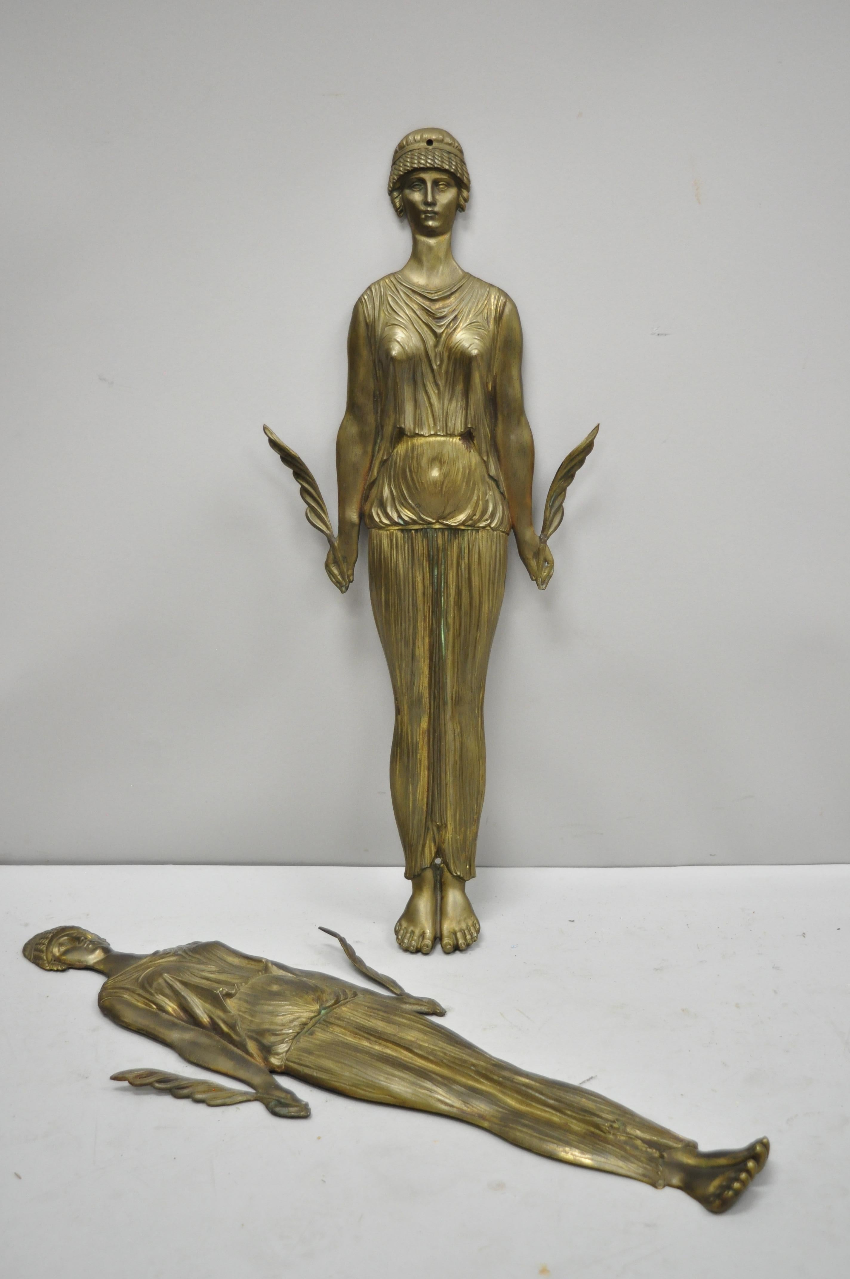 French Neoclassical Cast Bronze Figural Female Ormolu Furniture Mount 3