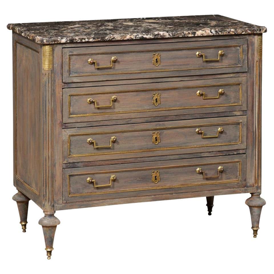 French Period Neoclassical Commode w/Beautiful Wood Grain and ...