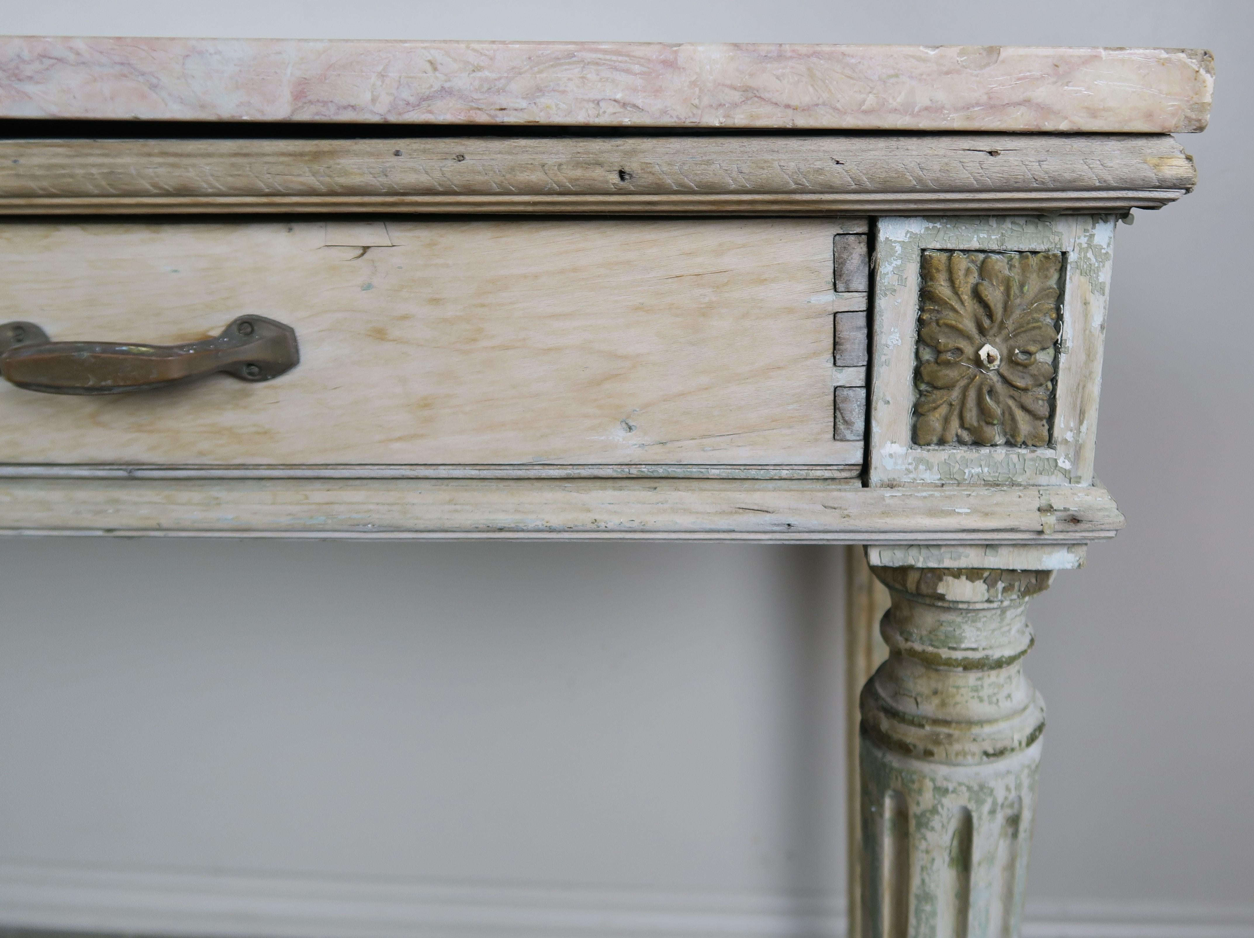19th Century French Neoclassical Style Painted Desk/Writing Table 1