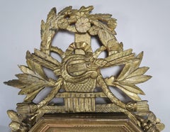 19th Century French Octagonal Louis XVI Style Gilt Wood Barometer