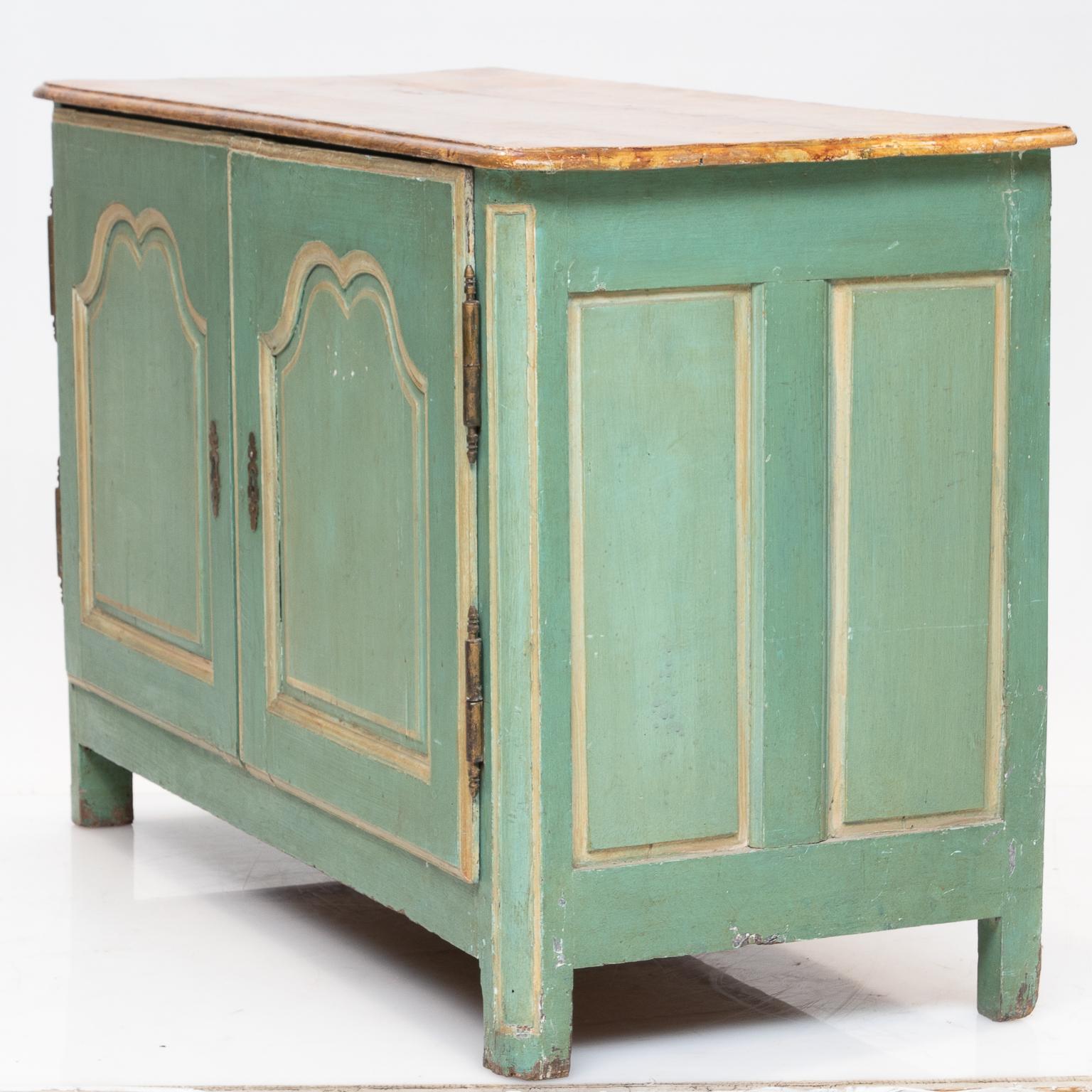 19th Century French Painted Buffet In Fair Condition In Hixson, TN