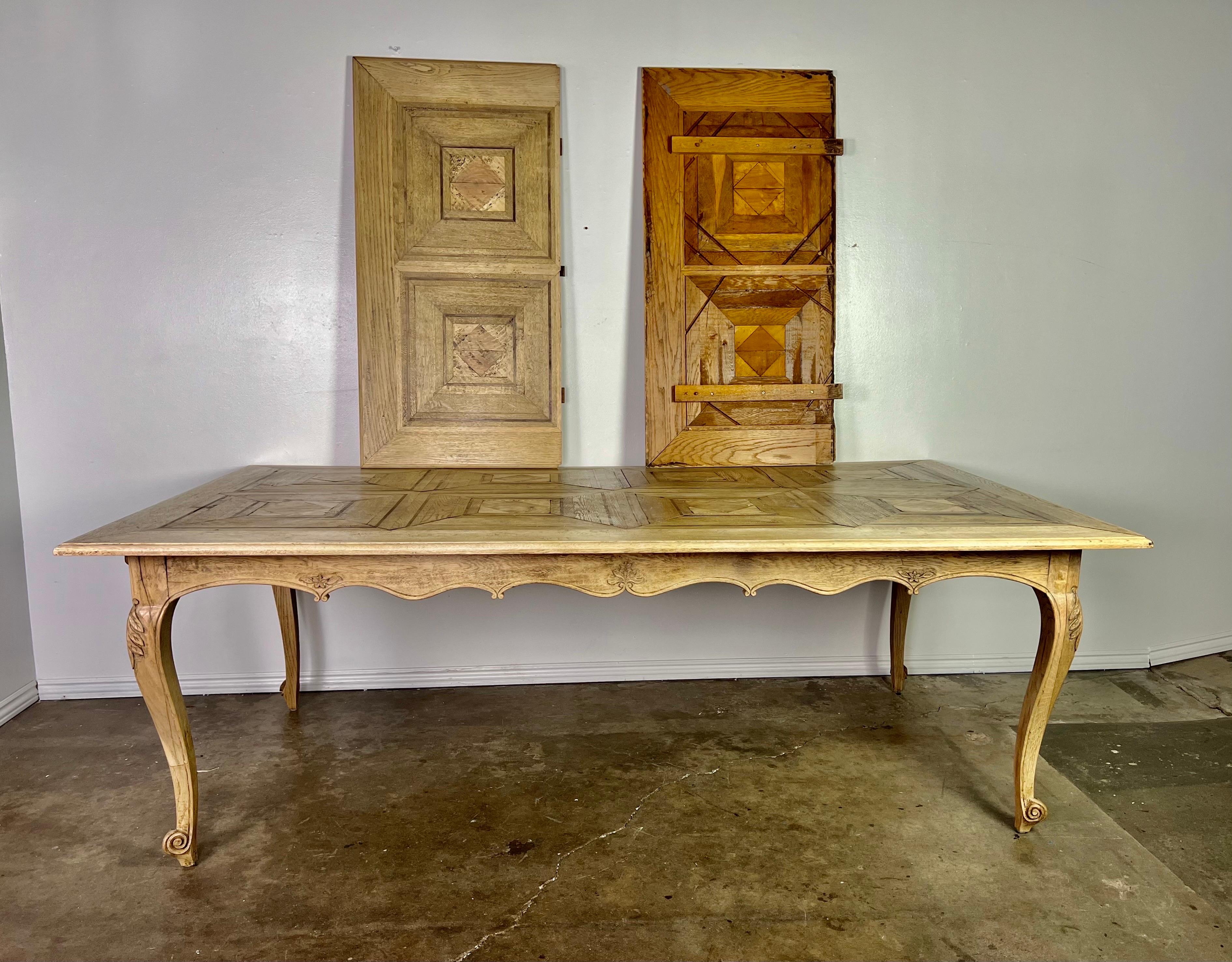 19th Century French Parquetry Dining Table For Sale 12