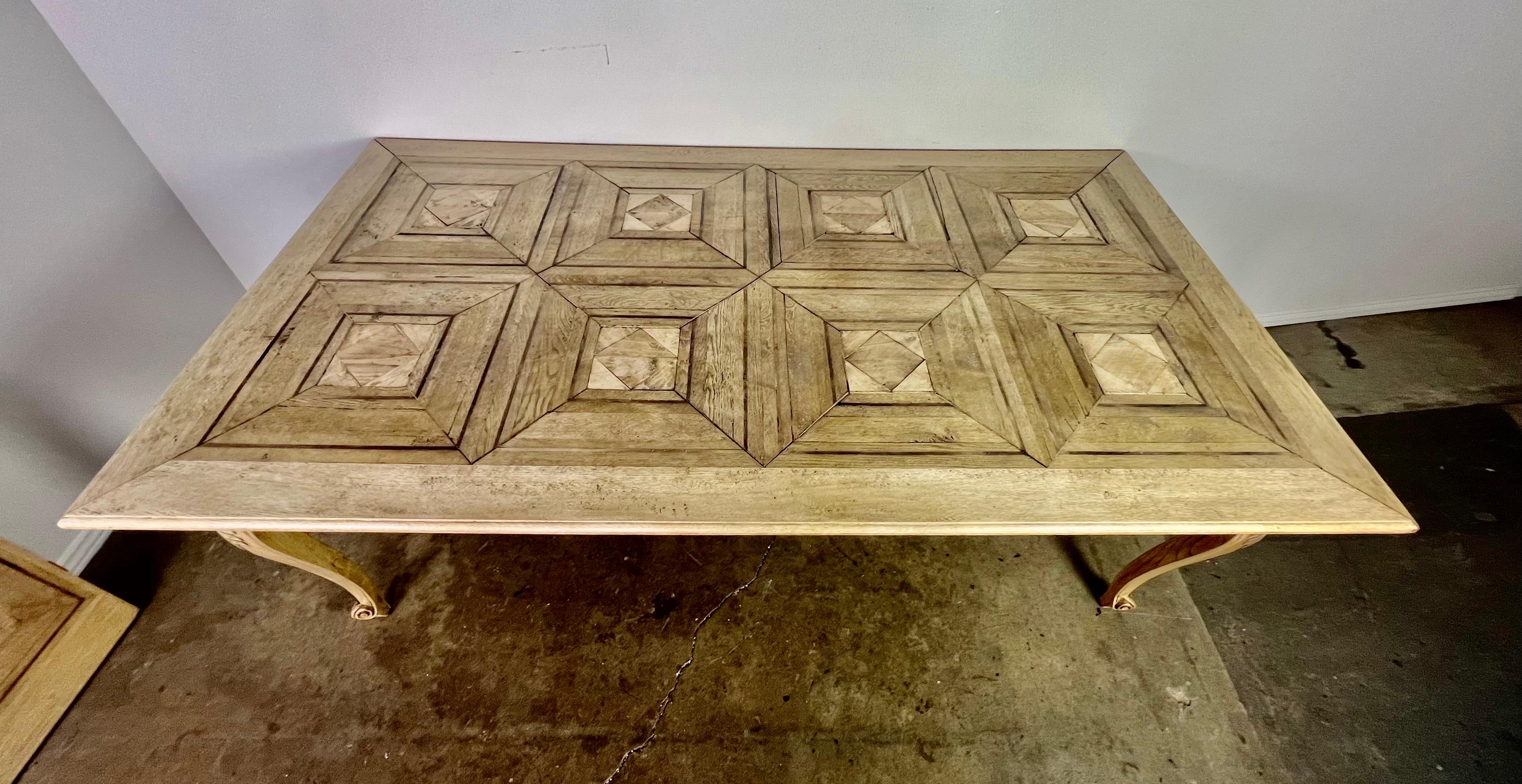 19th Century French Parquetry Dining Table For Sale 15