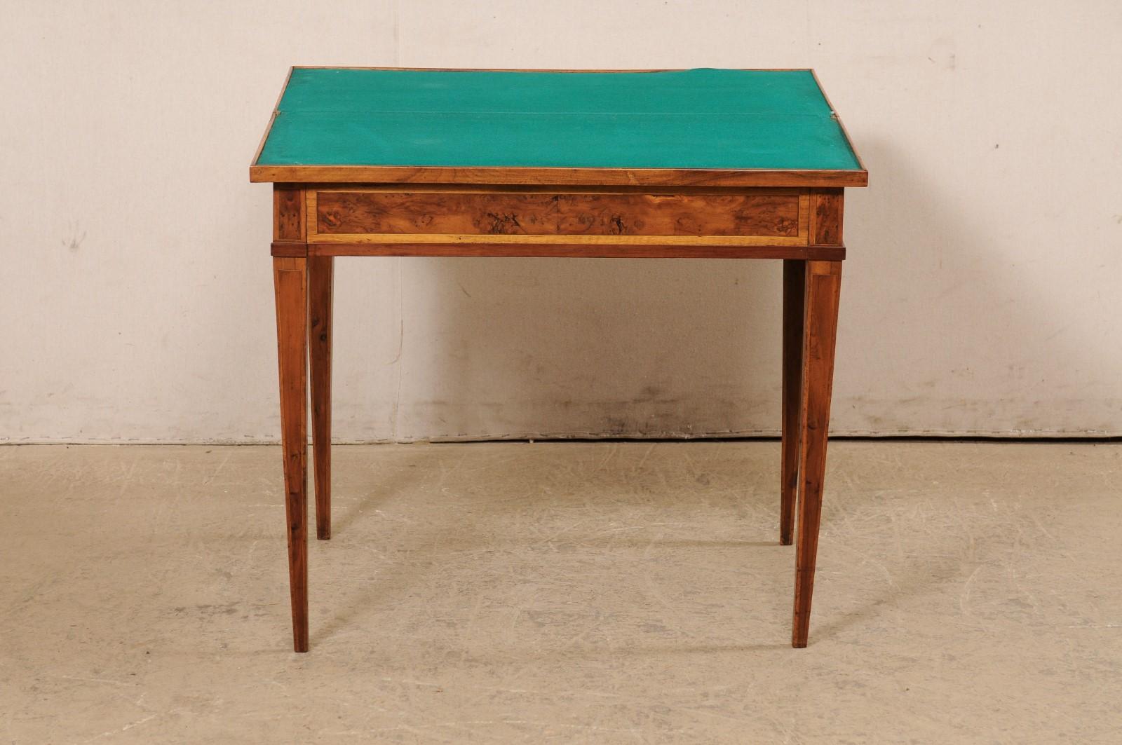 19th C. French Petite-Size Flip Top Table 'Transitional to a Card/Games Table' For Sale 7