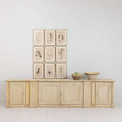 19th c. French Provençal Serpentine Front Enfilade in Original Paint