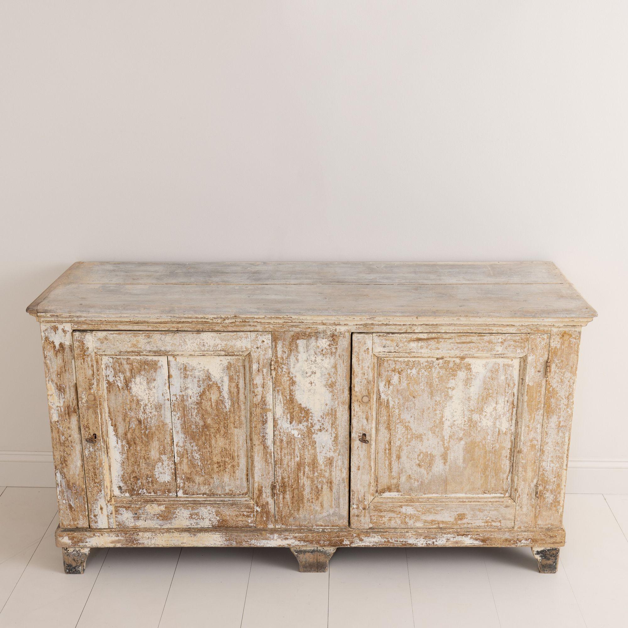 19th Century 19th C. French Provincial Chic Enfilade in Original Paint