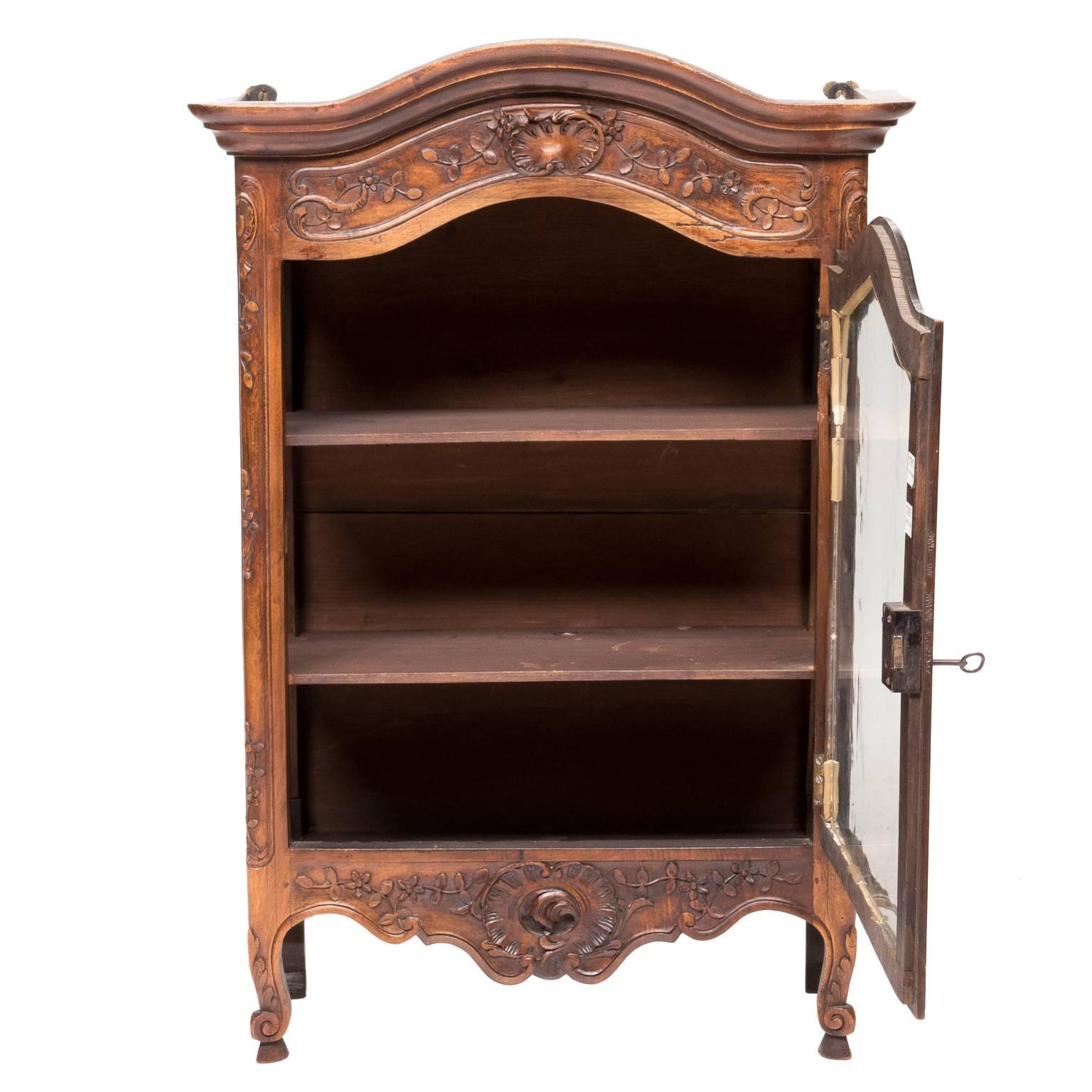 19th Century French Provincial Hanging Cabinet 1