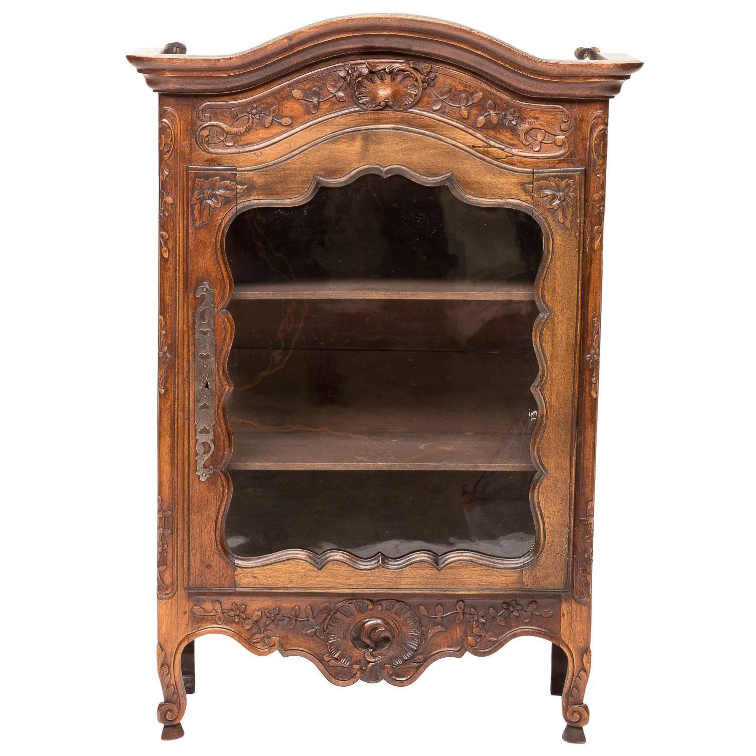 19th Century French Provincial Hanging Cabinet