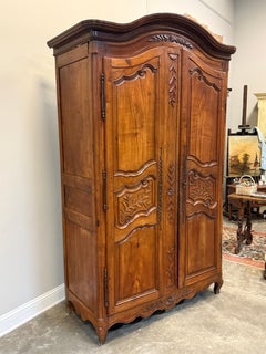 19th C. French Provincial Louis XV Style Armoire