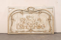 19th C. French "Putti" Motif Decorative Wood Panel- Would be a Lavish Headboard!